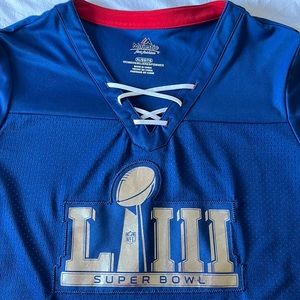 New England Patriots Super Bowl LIII Jersey women’s XL, excellent condition!